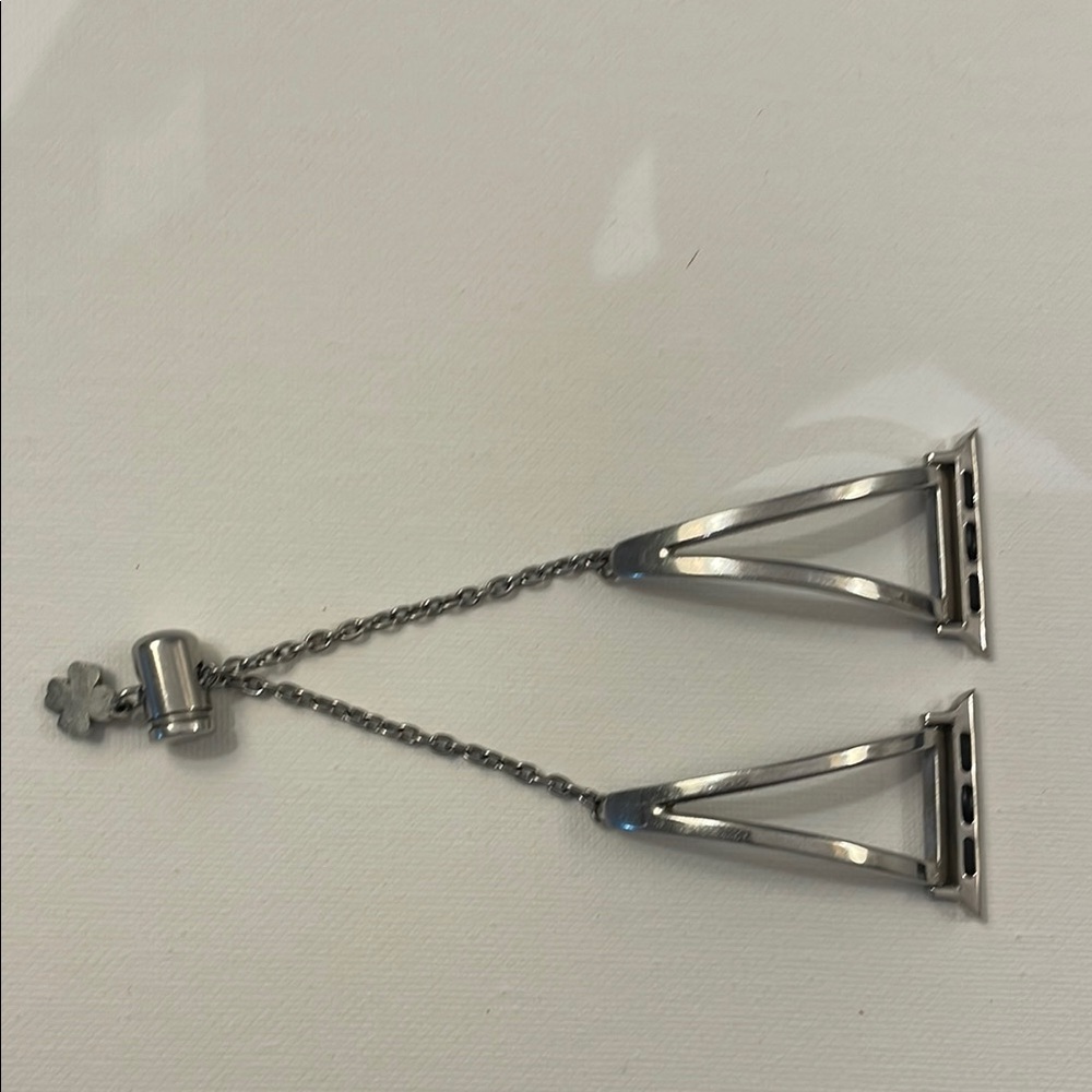 Elegant Stainless Steel Apple Watch bolo style bracelet.